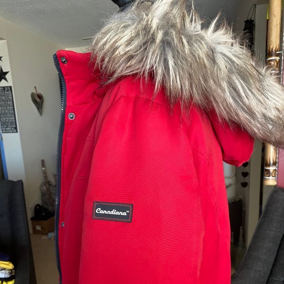 Down and feather long winter coat :-) - Picture 3 of 6